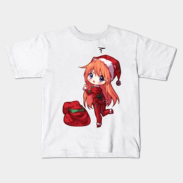 Asuka Xmas Kids T-Shirt by Hyanna